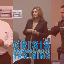 Three professionals on school crisis communications