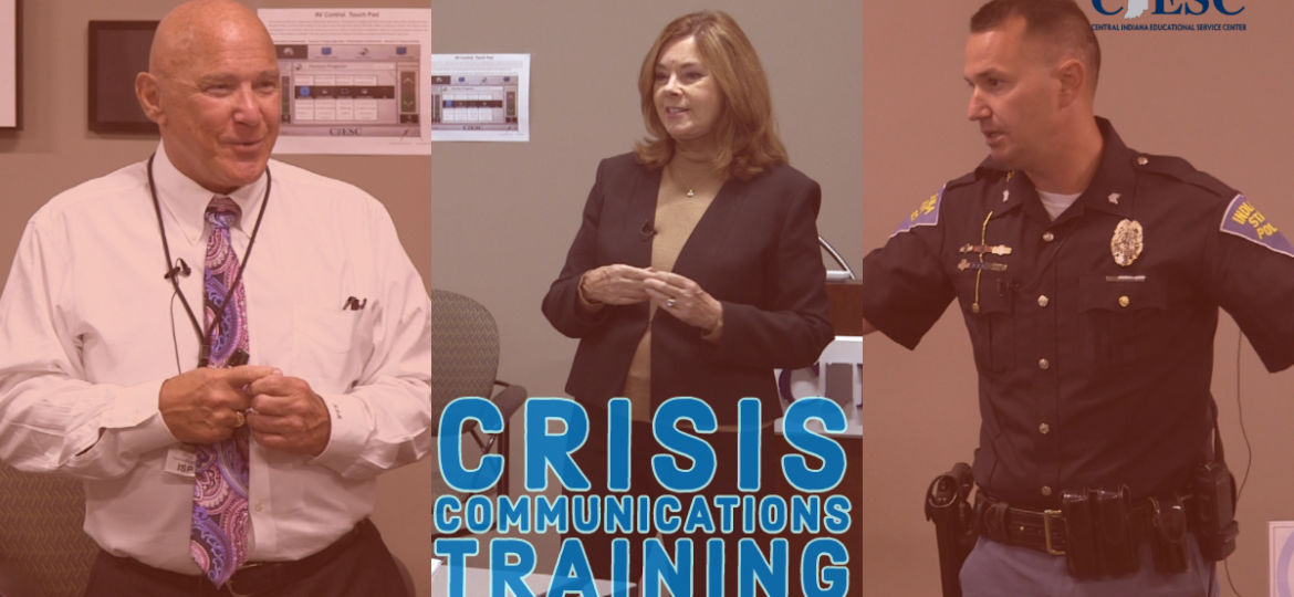 Three professionals on school crisis communications