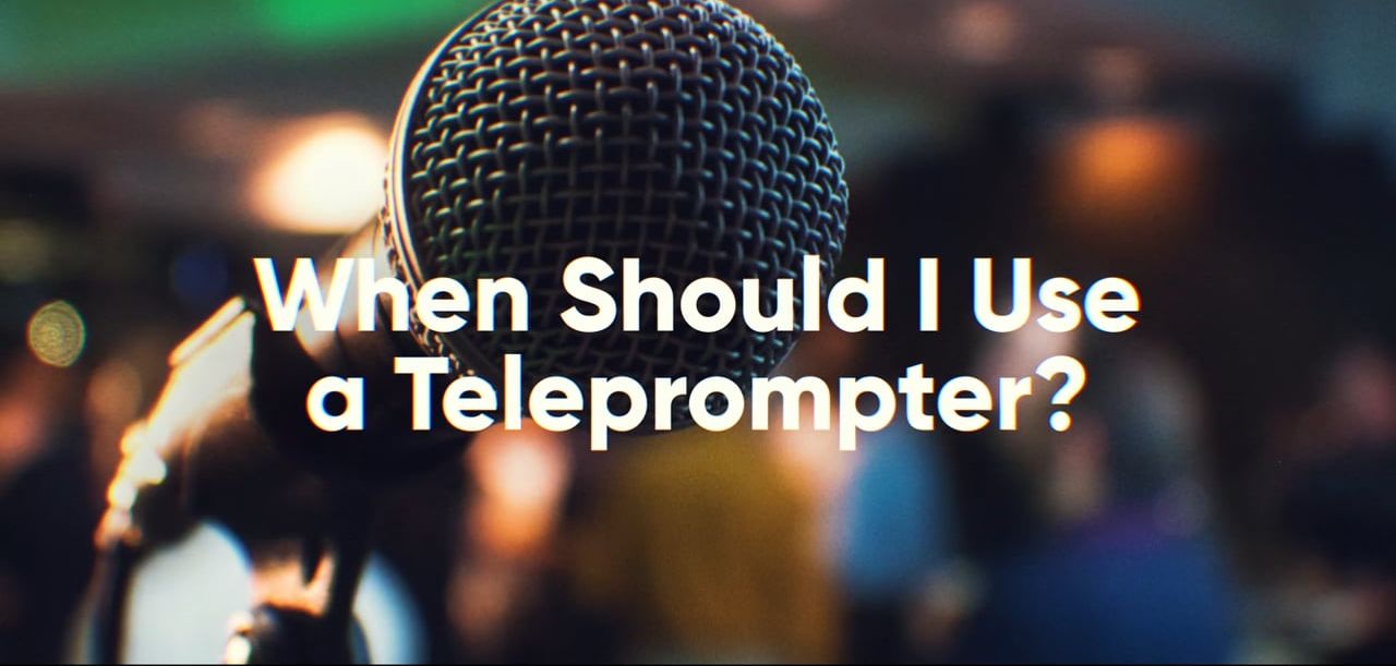 When Should I Use a Teleprompter? CIESC Media Services